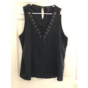 Black Sleeveless Blouse